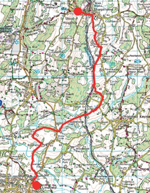 About the Place - Walk 7 West Hoathly to Lindfield